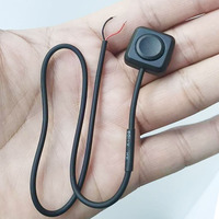 Momentary Push Button on Off Switch Black Plastic 12V 24V Car Alarm Button DIY Flashlight Surface Mount Mini Button Switch