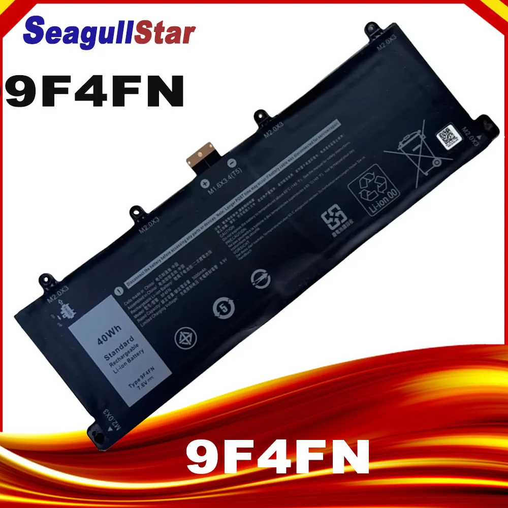 9F4FN Laptop Battery For DELL Latitude 7320 2-in-1 For DELL Inspiron 14 3420 Series 2VKW9 2ICP4/79/112 7.6V 40WH