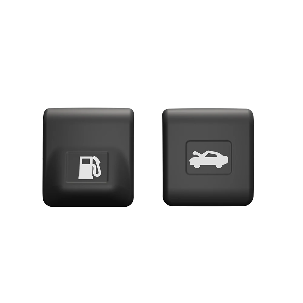 For Toyota RAV4 2026-2028 Hood Fuel Label Cover ABS Black Oil Filling Warning Cap 2PCS Engine Bay Accessories Protection Plus