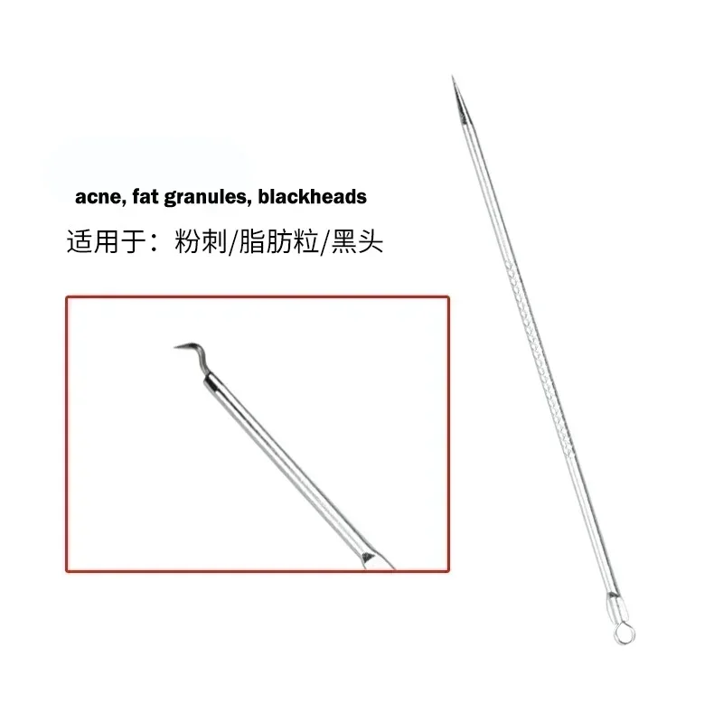 1PC Akne Clip Set Zelle Clip Akne Nadel Quetschen Mitesser Drücken Stange Reinigung Gesichts Edelstahl Schönheit Werkzeug