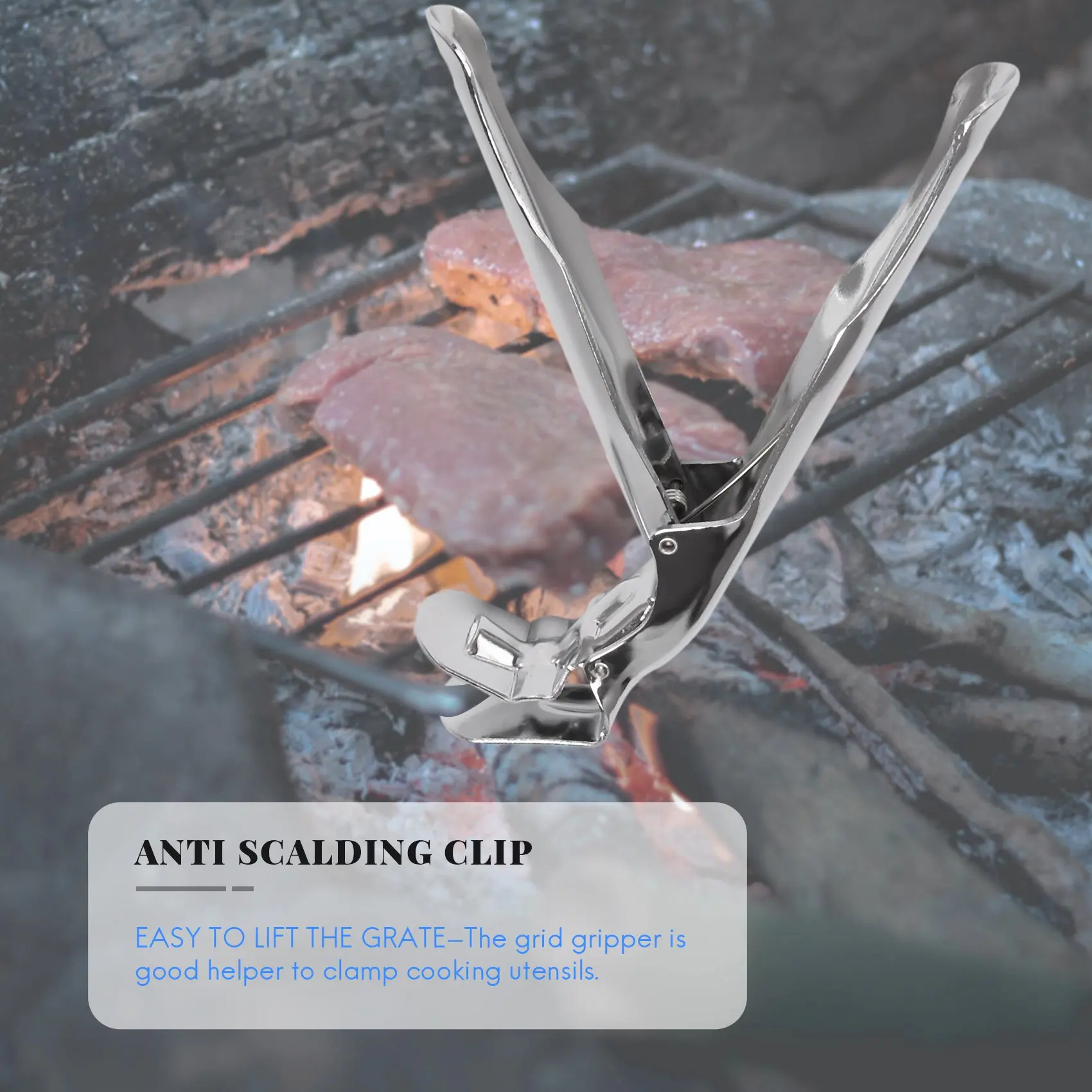 A44TGrill Grate Lifter Gripper، ملحقات الشواية لملحقات شواية Primo Grill Dome Charcoal Grill