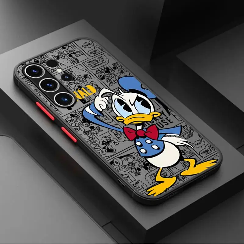 

Cartoon Mickey Donald Duck phone cases for Samsung Galaxy A24 case A33 A52s A12 5G A22 A53 A32 A13 A14 A72 Luxury Matte Cover