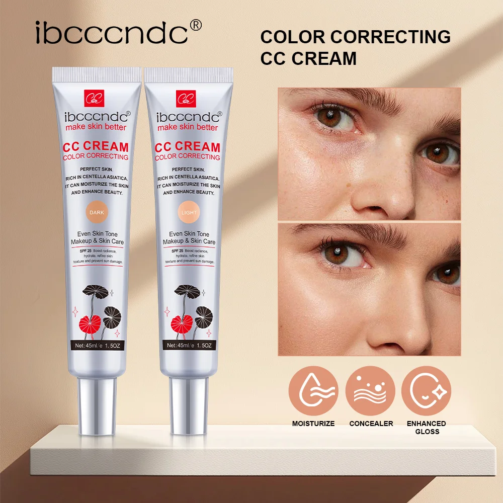 45 مللي كريم CC لتصحيح اللون للوجه كينتيللا اسياتيكا إصلاح BB كريم خافي عيوب طبيعي تبييض كريم أساس سائل مستحضرات التجميل