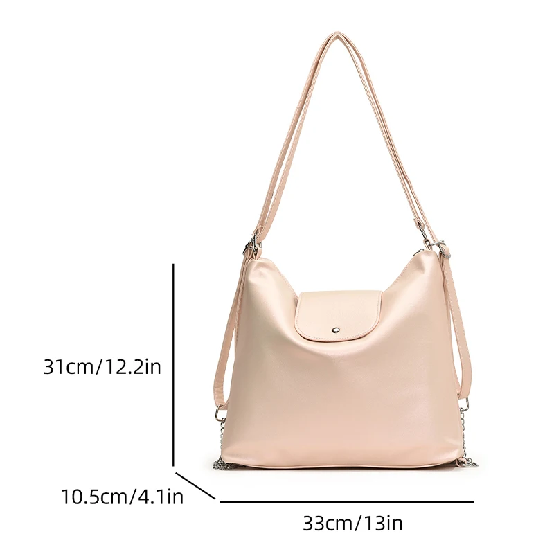 Pearl color PU Ladies Shoulder Handbag Fashion popular ladies like ladies gift 2024 new