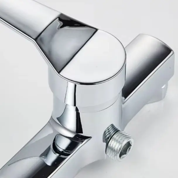 

Wall Mounted Shower Mixer Valve G1/2 Upper Outlet Copper Alloy Single Handle Bathroom Faucet For Standard Plumbing Fixtures