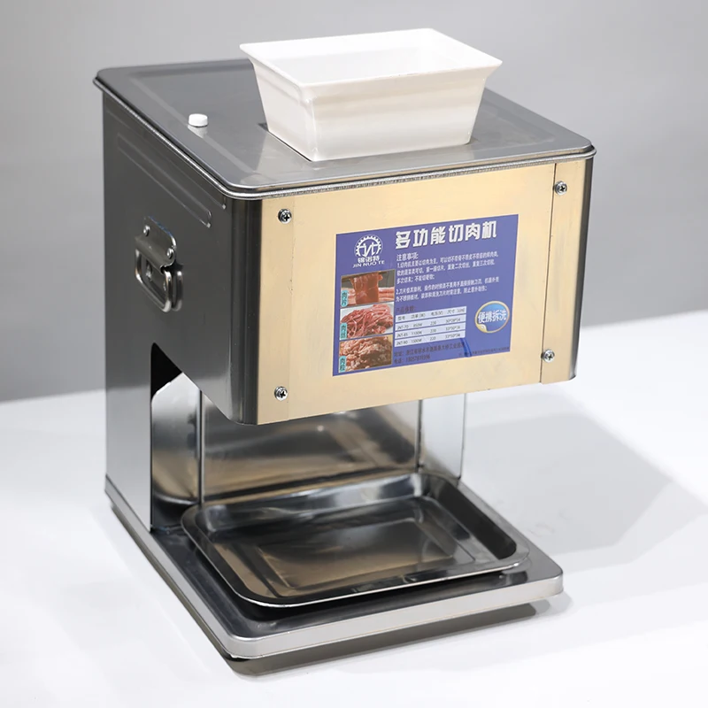 Hot-selling electric meat cutter machine,Stainless steel Desktop meat cutter machine for fish chicken and beef use for home 90A