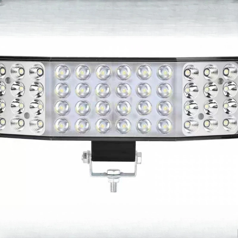 12‑80V Curved LED Work Light 48LED, 270° Wide Angle Waterproof Lamp for Tractor Harvester Farm Vehicle Modification