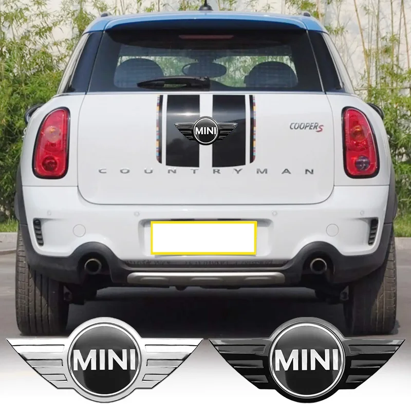 ABS Car Body Rear Trunk Emblem Badge Logo Stickers Decoration Decal For Mini Cooper R60 R61 Countryman Auto Styling Accessories