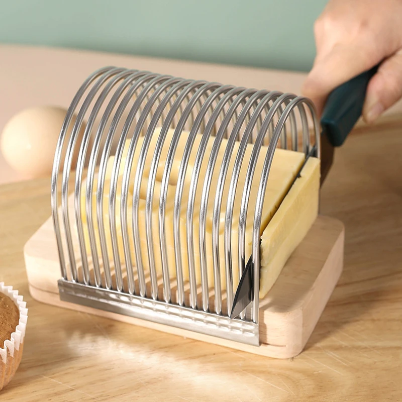 Multifunctional kitchen toast slicer Cheese scutcher Potato vegetable fruit cutter Food grade stainless steel baking tool