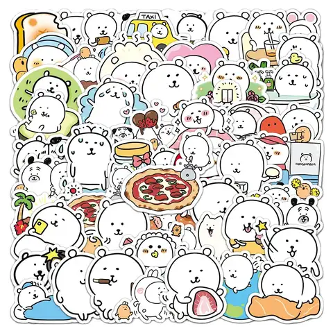 50PCS Kawaii 동물 스티커 귀여운 JokeBear 스티커 전화 노트북 가방 노트북 스케이트 보드 방수 스티커에 대 한 데 칼