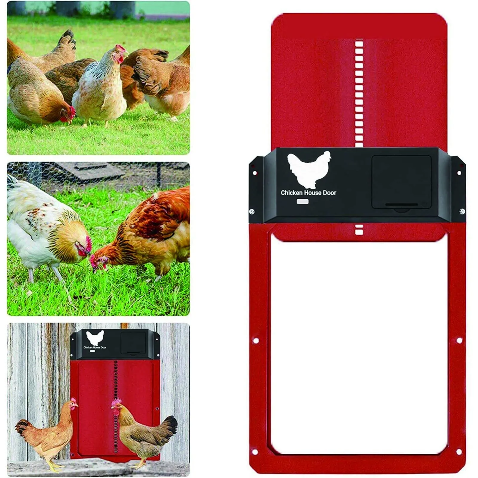 

Automatic Chicken Coop Door Light-Sensitive Automatic Chicken House Door High quality and practical Chicken Pets Dog Door