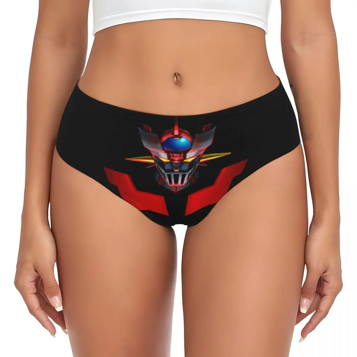 Braguitas Personalizadas de Mazinger Z para Mujer, Ropa Interior Elástica con Diseño de Robot, Bragas de Anime y Manga Grendizer