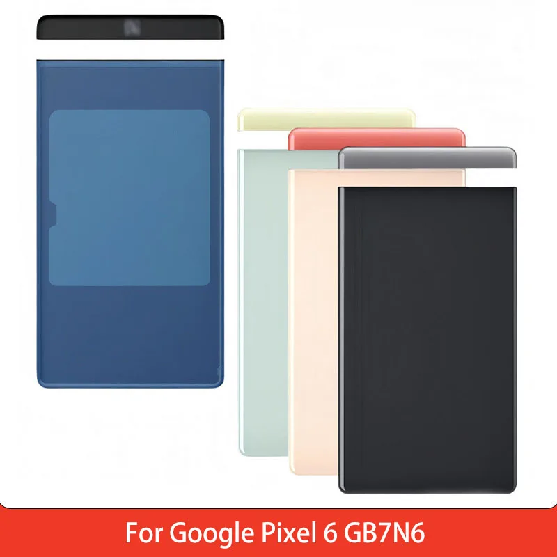 Battery Back Cover for Google Pixel 6 GB7N6 PC Material back cover with Adhesive Repair Replacement Part