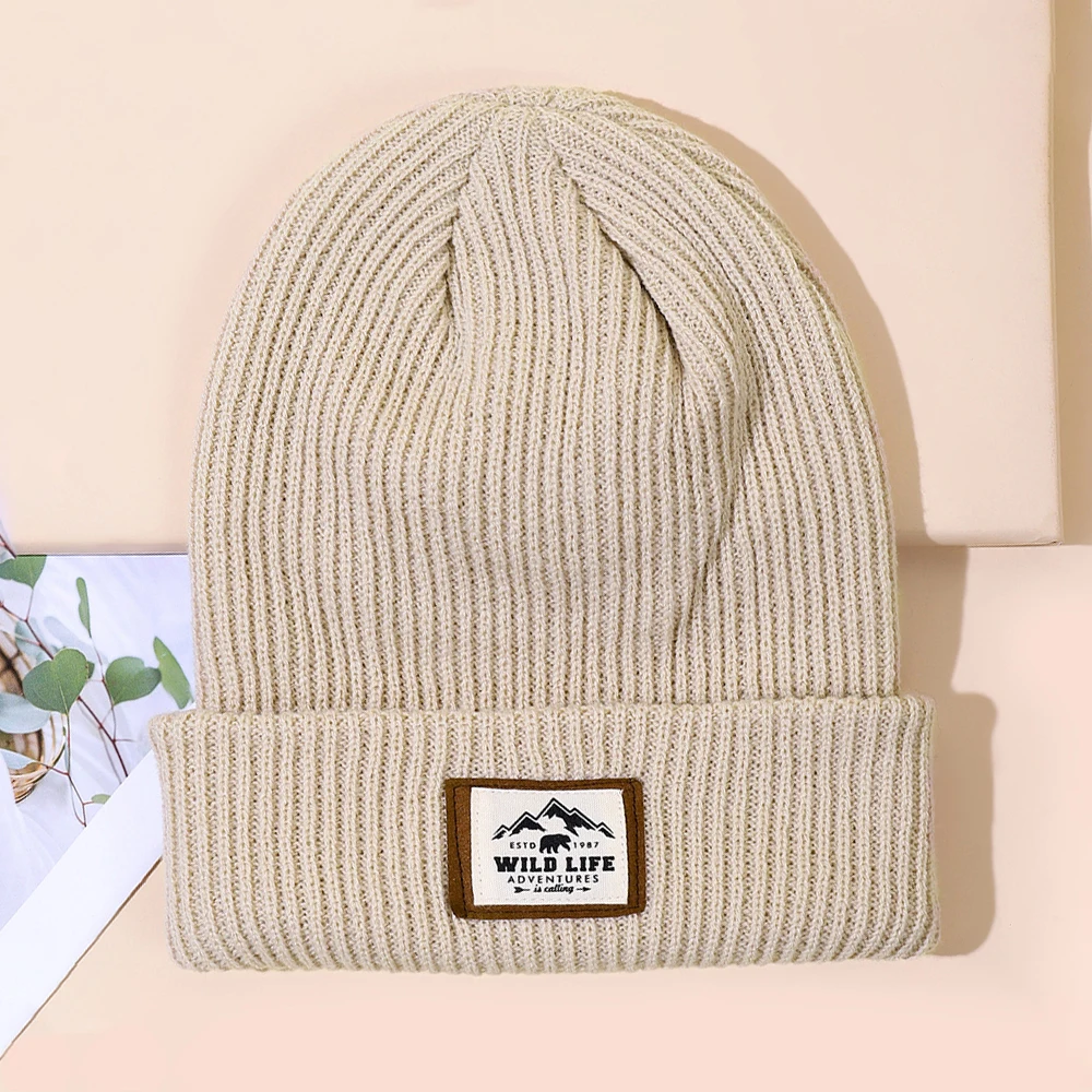 Jesienno-zimowa czapka typu Beanie Unisex Outdoor Stretch składana czapka z dzianiny ciepły sweter dla mężczyzn kobieta jazda na rowerze podróż