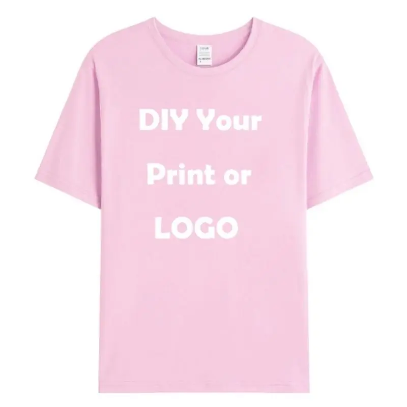 

Men's and women's customized T-shirts, 100% pure cotton custom printed shirts, short sleeves, your logo photo, brand text,
