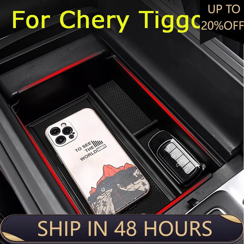 

For Chery Tiggo 9 Jaecoo 8 J8 2024 Car Styling Center Console Organizer Storage Interior Armrest Storage Box Accessories For LHD