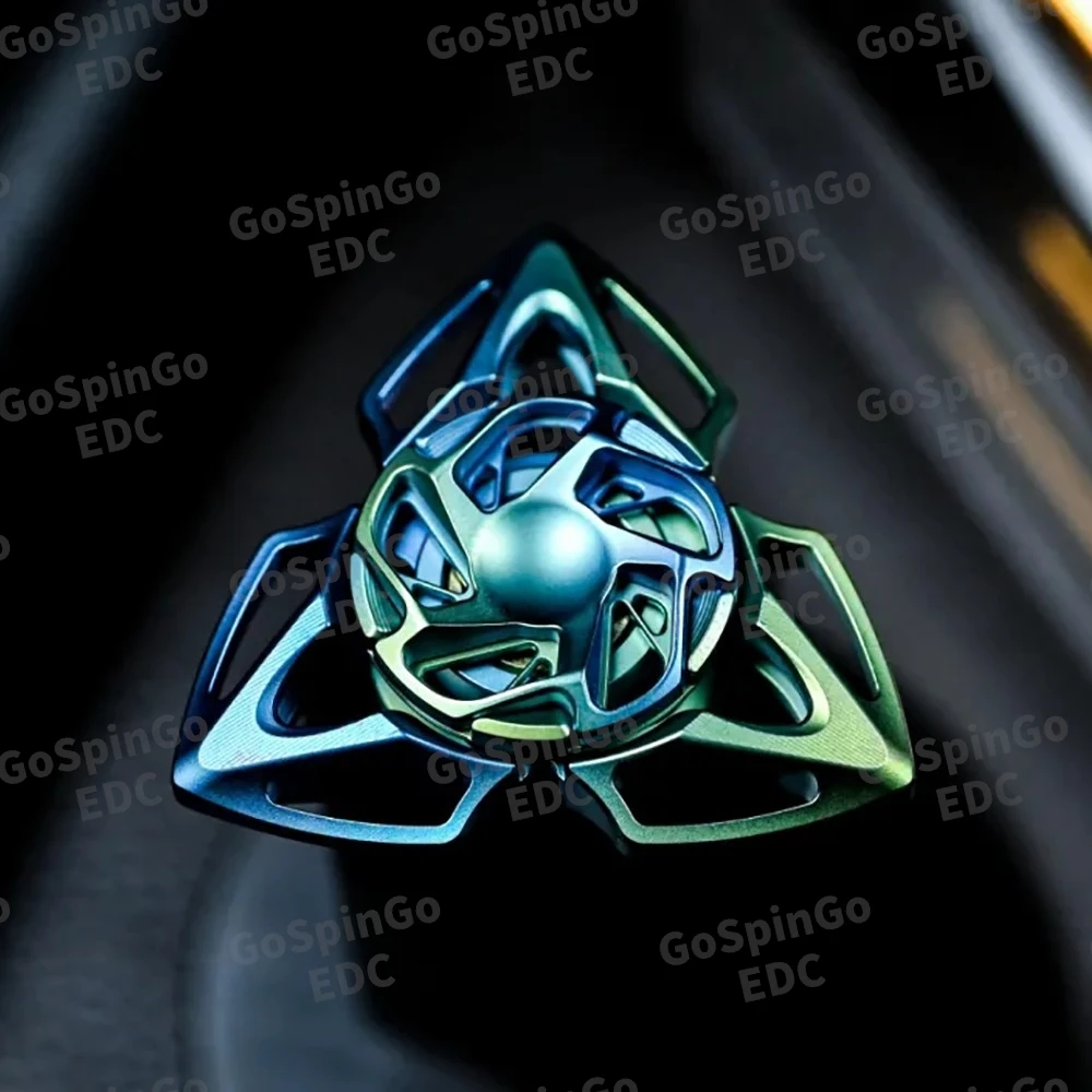 YANEDC Hun Air Fidget Spinner ของเล่นฟิดเจ็ตสำหรับผู้ใหญ่ ของเล่นหมุนคลายเครียดสำหรับโต๊ะทำงาน อุปกรณ์แก้ความวิตกกังวล ดีไซน์ดั้งเดิม