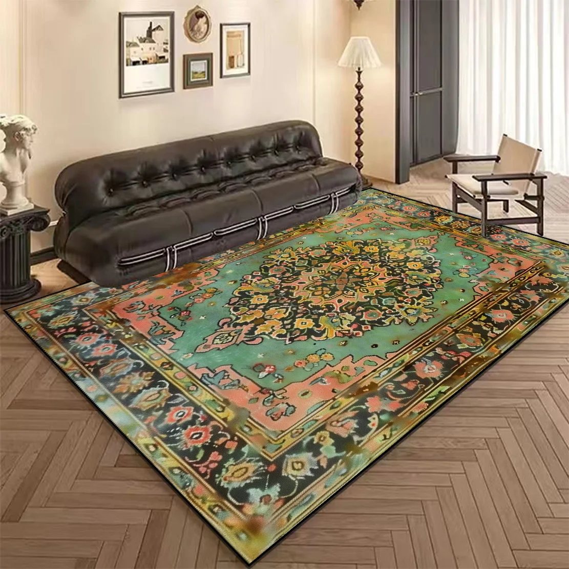 

Large Area Persia Carpet Living Room Retro Decoration Sofa Table Area Rugs for Bedroom Lounge Non-slip Floor Mat Washable Tapete