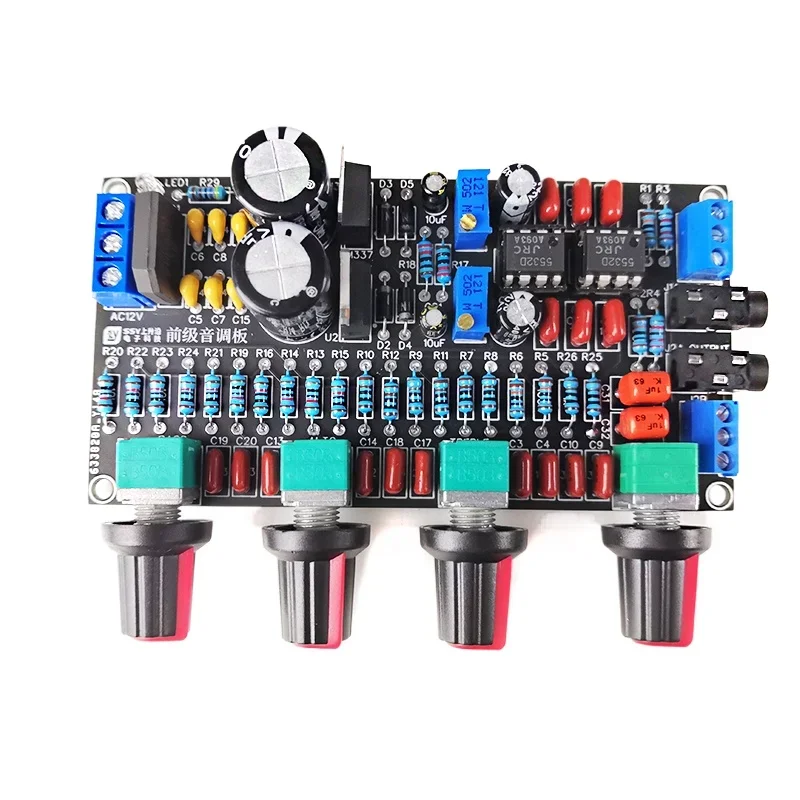 SOTAMIA NE5532 Kit papan nada Preamplifier, komponen elektronik papan depan DIY untuk Speaker Audio teater Rumah