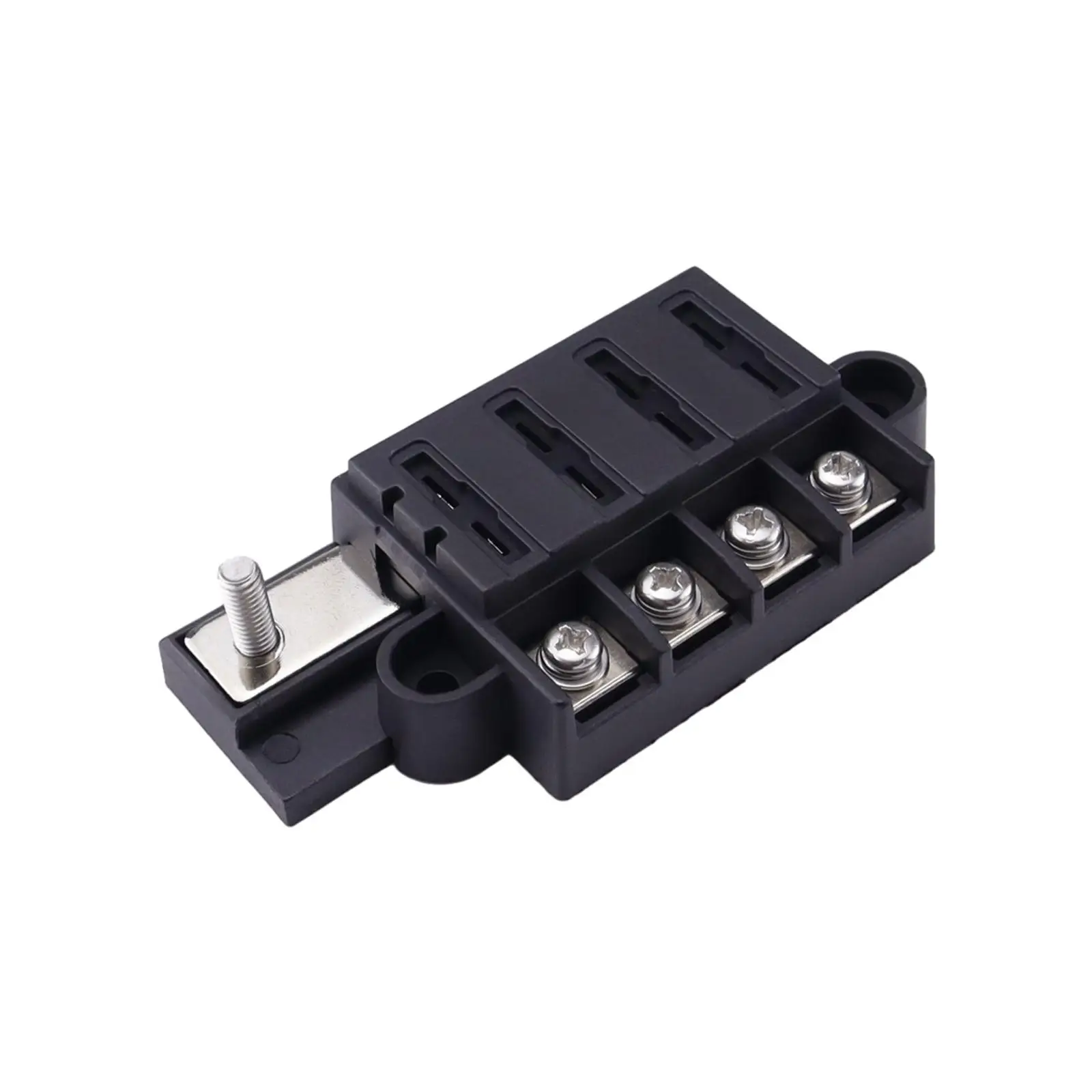 4 Way Fuse Box 32V Blade Fuse Block 1 in 4 Out Easy to Install Spare Parts Fuse Holder Waterproof for Van,Car Automotive