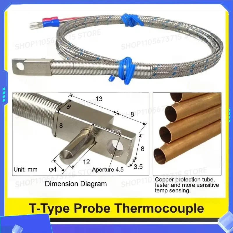 for J Type K Type Thermocouple Sensor Hot Runner T Shape Button Probe for Injection Mold Manifold Temperature Measurement