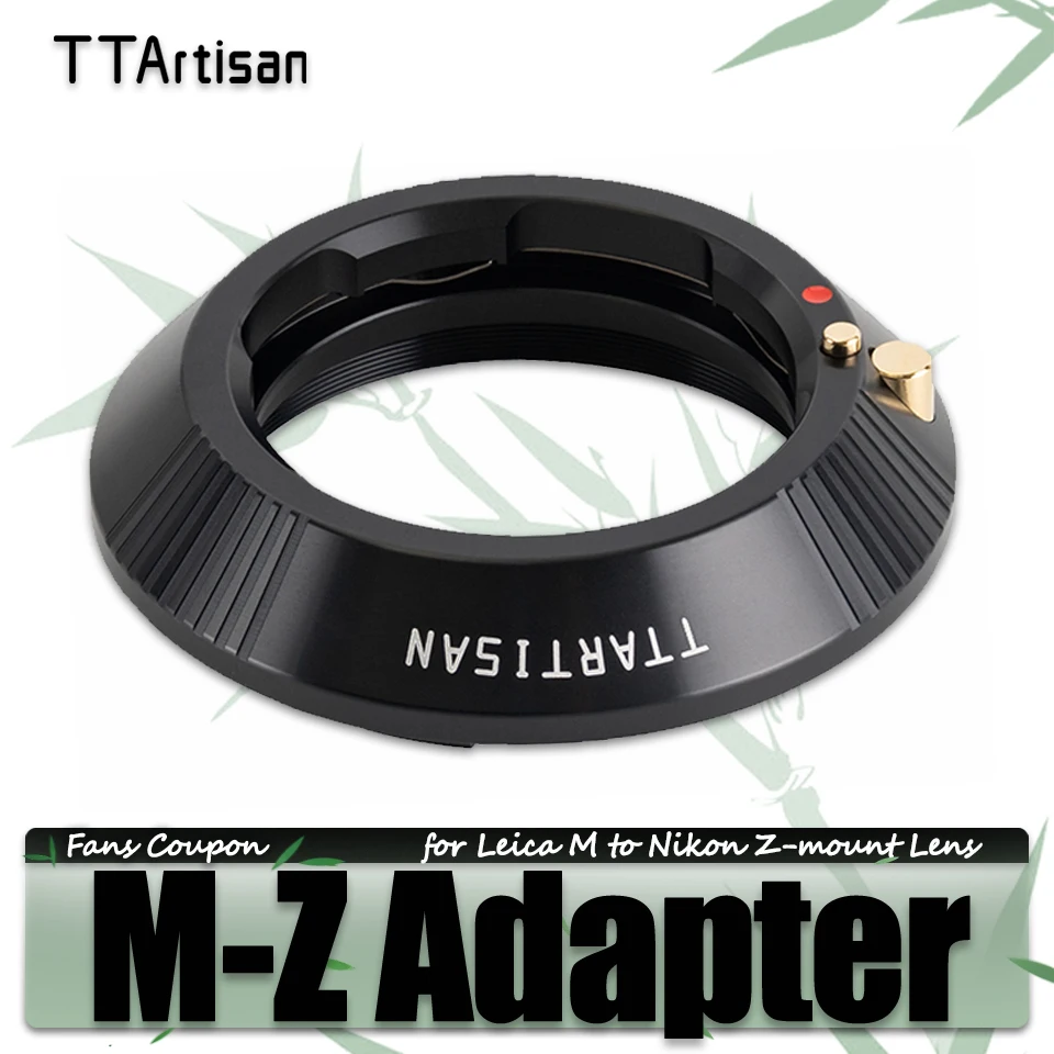 

TTArtisan M-Z Adapter Ring with Aviation Aluminum Material for Leica Voigtlander Zeiss M to Nikon Z-mount Mirrorless Camera