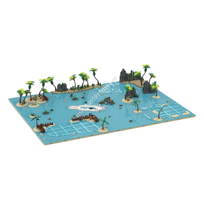 

5794 шт. MOC Пираты Диорама Дисплей Наборы Модель Строительные Игрушечные Блоки Строительство DIY Идея Креативный Рождественский Подарок Образование