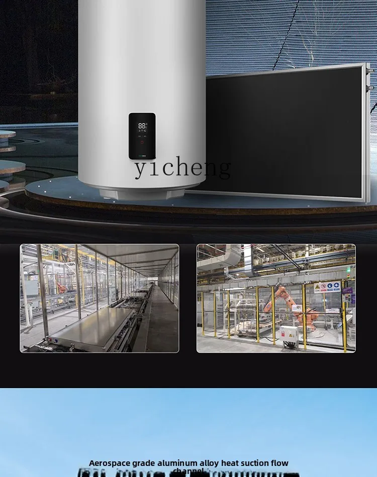 سخان مياه يعمل بالطاقة الشمسية من ZZ، شرفة مسطحة، كهروضوئي مثبت على الحائط، ثنائي الغرض، منزلي عالي الارتفاع متكامل