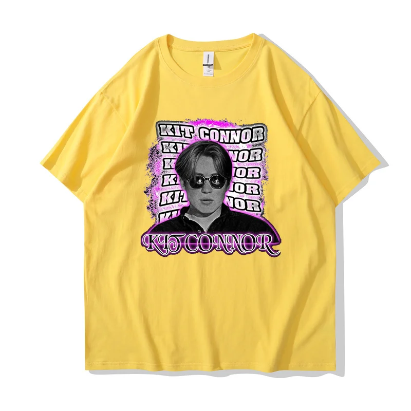 

Винтажный кроп-топ в стиле 90-х с принтом в виде Коннора харстопа, Ника Чарли, футболка с открытым пупком, топы в стиле оверсайз с круглым вырезом, Женская забавная модная футболка