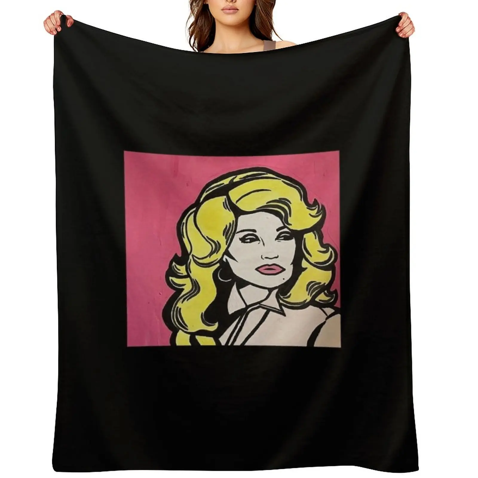 

Dolly Parton Pop Art Tote Bag Throw Blanket Blankets For Sofas Stuffeds Kid'S Thins Blankets