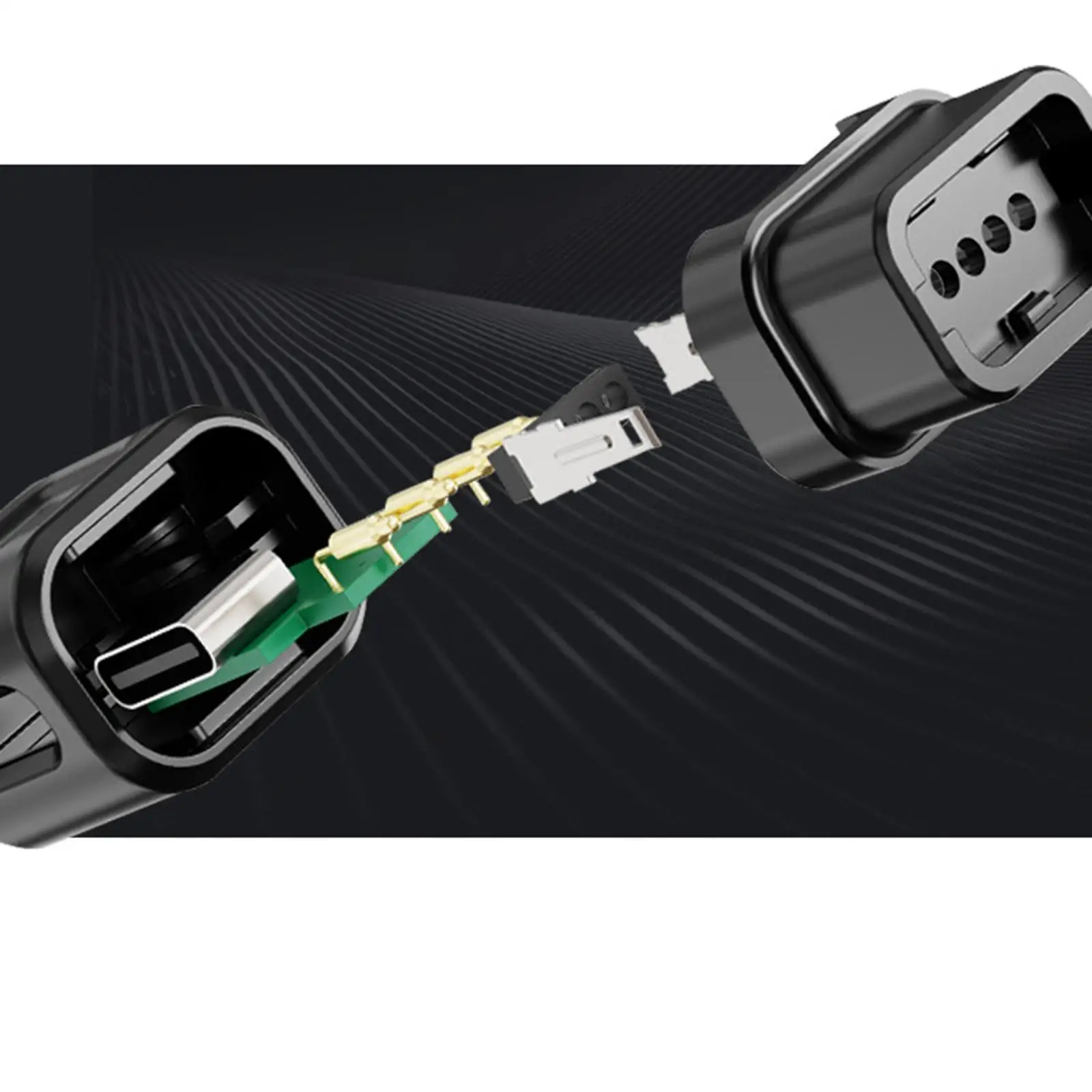 3x4 دبوس إلى نوع C محول شاحن مدمج ل R8150 R7170RX825 R9250