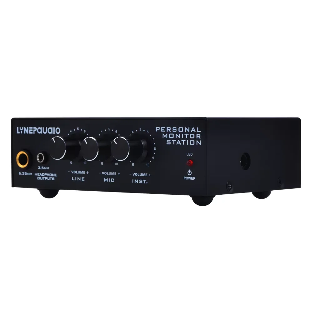Professional three-channel stereo microphone mixer, balanced signal output, headphone monitor volume adjustment