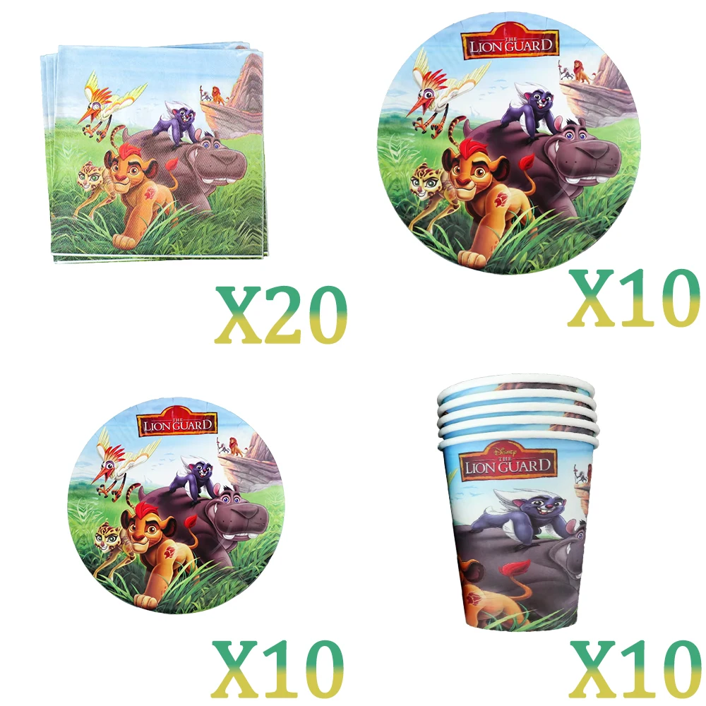 König der Löwen Simba Geburtstagsdekoration Partyzubehör Cartoon-Becher Teller Servietten Tischdecke für Kindergeburtstag Geschenk Babyparty – Detail 9