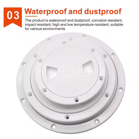 Custom ABS Plastic Round Deck Inspection Access Hatch Cover 4/6/8 Inch Non Slip Inspection Deck Plate Boat Marine Accessories
