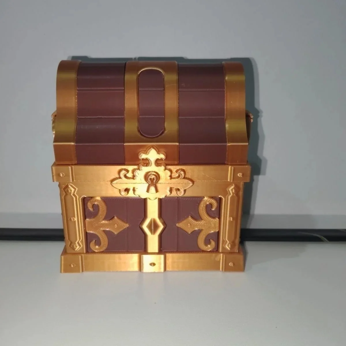 Creative Genshin Impact Gorgeous Treasure Chest Openable Storage Box 3D Printed Game Genshin Fans Desktop Decor Collection Gift view 3