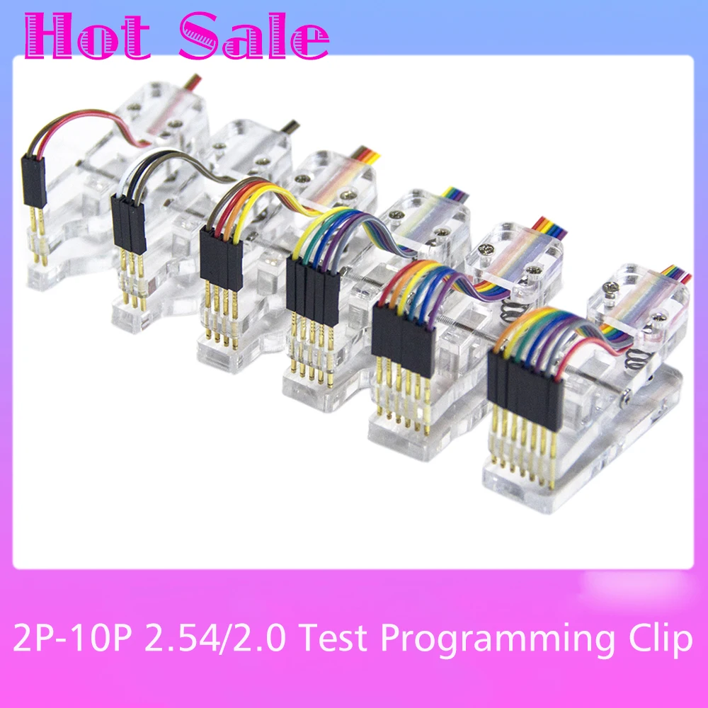 

Test Frame PCB Clip Fixture Fixture Probe Download Program Programming Burn 2.54 2.0 1.27 Single Row Double Row with 30cm Wire