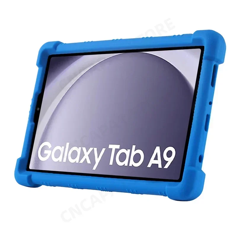 For Samsung Galaxy Tab A9 SM-X110 SM-X115 8.7" Tablet PC Soft Silicone Shockproof Cover Case with Rear Kickstand