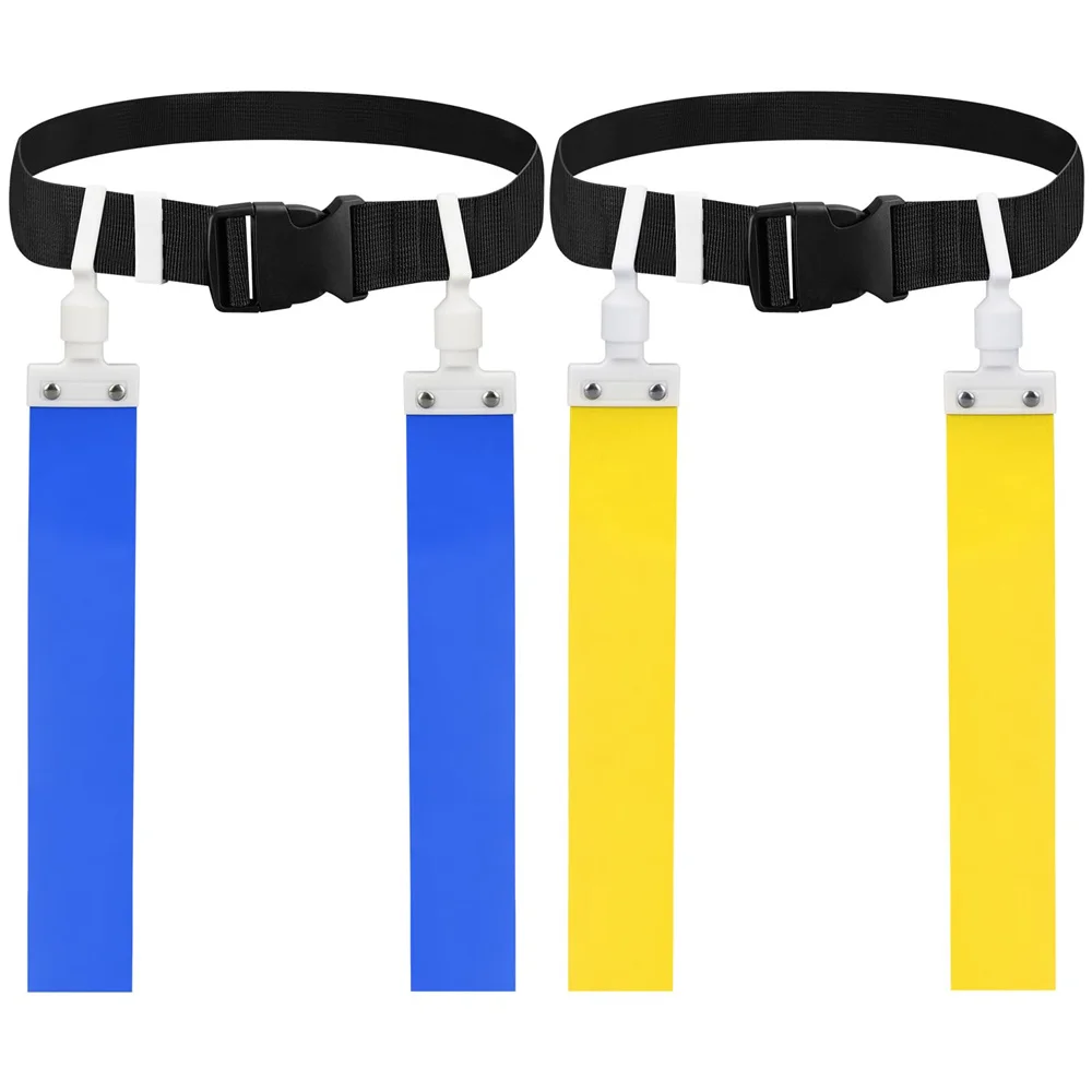 Rugby Match Training Belt Adjustable Rugby Flag Tag Waist Strap