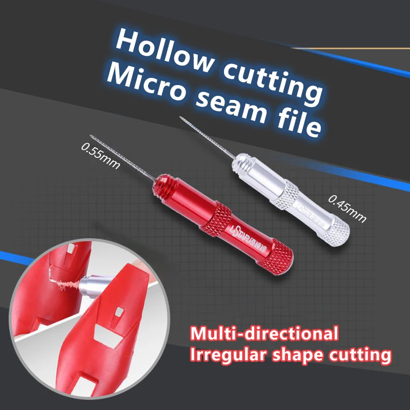 

Hobby DIY Model Tools Miniature Crevice File Skeleton Cutting Tools Irregularly Cut Ending Parts Metal Needle Files 2 Types