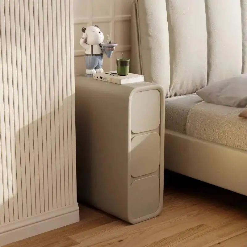 Nordic stand, Corner table, table, drawer, night bedside stand, night storage narrow cabinet, table, white Criado Mudo salon