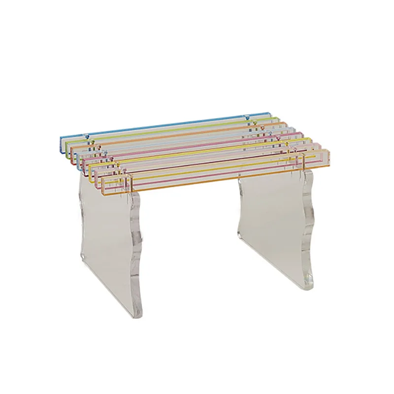 acrylic-rainbow-bench-home-bedroom-dining-room-long-creative-balcony-transparent-stool