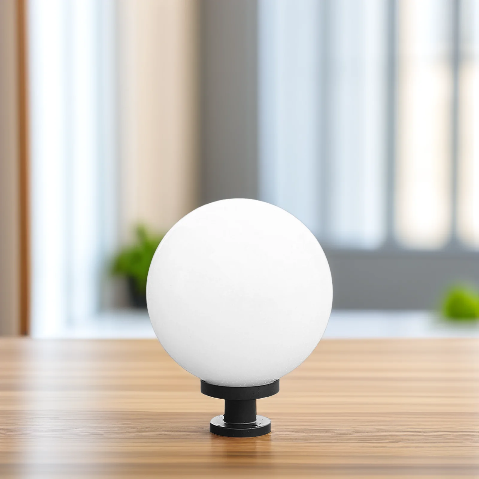 丸型プラスチック球形ランプシェード屋外ポストランプシェード交換用カバー、庭、パティオ、ポーチ、壁掛け照明器具用