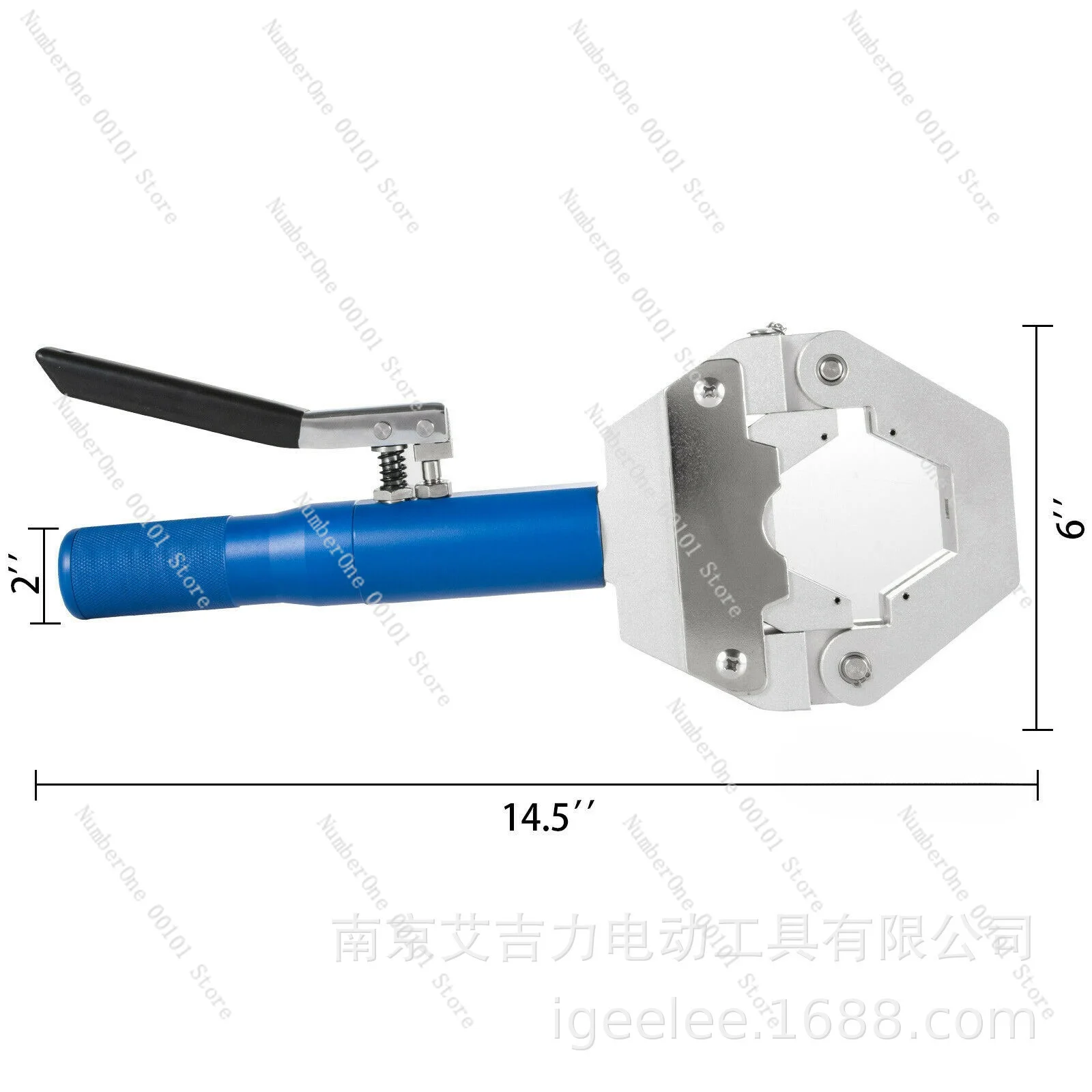 Cross-border hot seller: 71500 automotive air conditioning portable hose crimper - manual hydraulic hose crimping tool