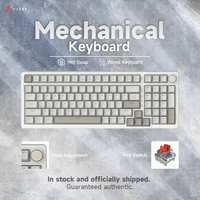 AJAZZ AK992 mechanical keyboard wired-retro color-red switch98