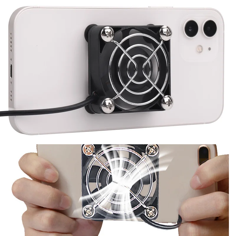 USB Portable Mobile Phone Game Cooler System cooling Fan Gamepad Holder Stand Radiator For iPhone Samsung Xiaomi MOT TECNO etc
