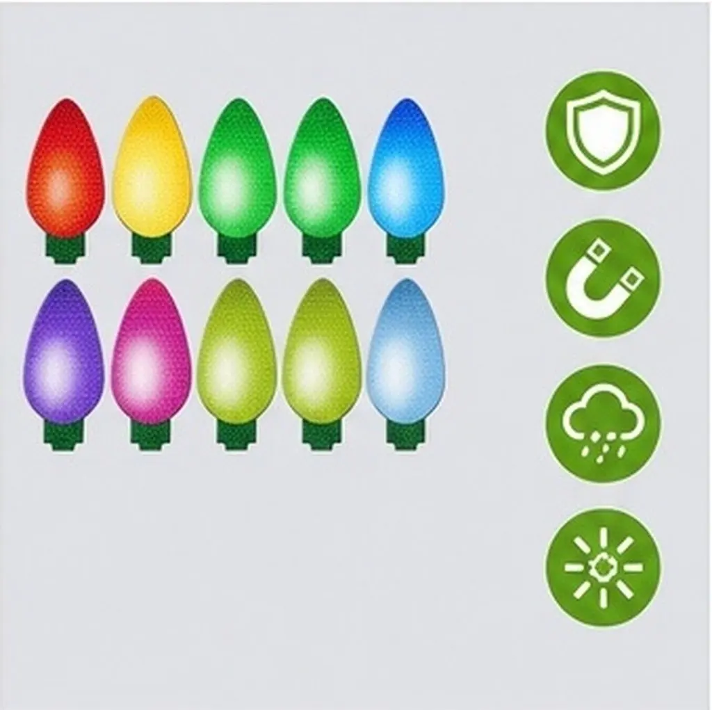 1Set Magnetic Bulb Stickers Honeycomb Reflective Car Magnets for Night Visibility Safe Strong Hold on Metal Surfaces Christmas