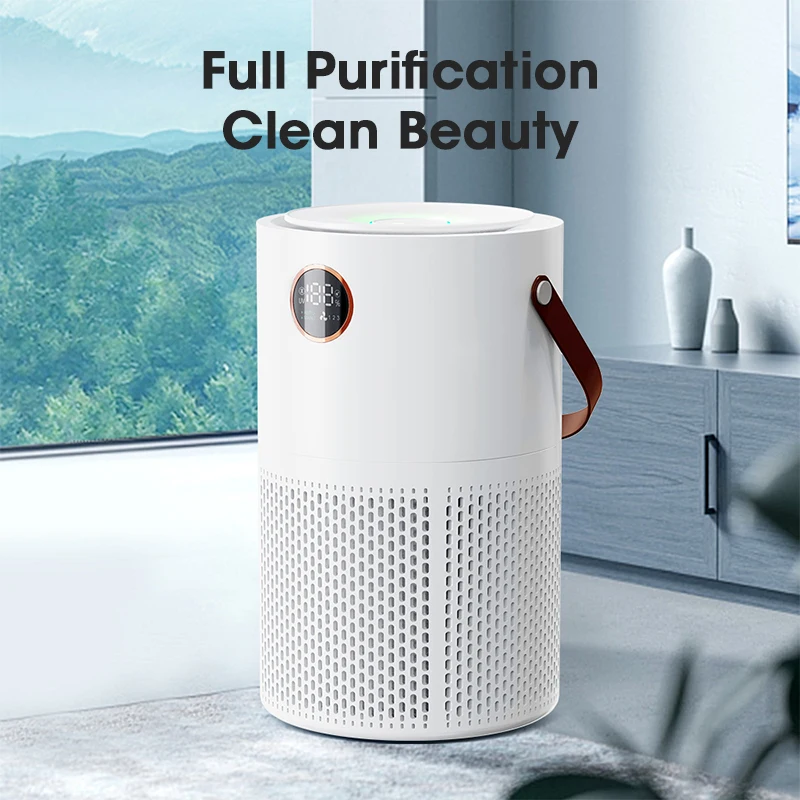 Portable Air Purifier Wireless 10000mAh Negative Ion Adsorption PM2.5 HAEPA Filtration Charging Aromatherapy Diffusion Fresh Air