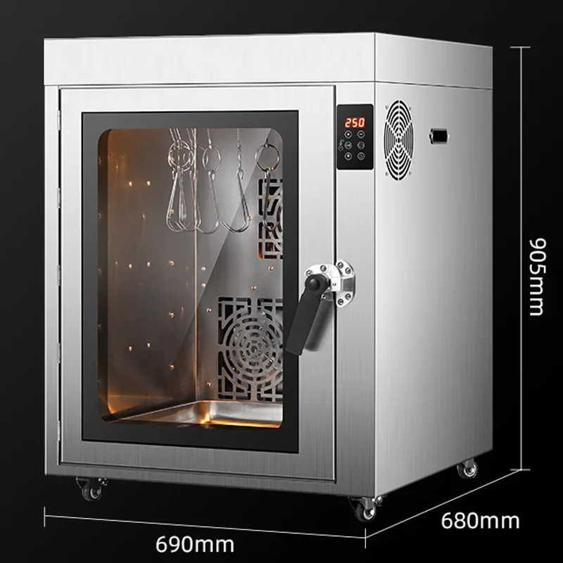 Commercial Electric Peking Duck Oven with 360° Automatic Rotation, Convection-Style Hook Oven, and Built-in Explosion Customized