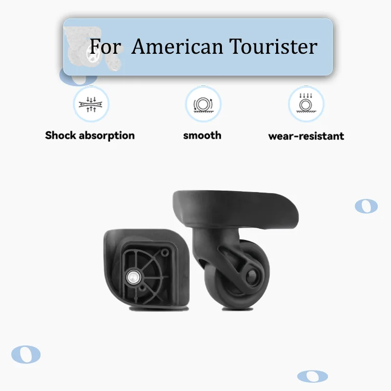 For American Tourister 85A Anti-Shock Luggage Wheels Smooth Rolling Swivel Casters Universal Suitcase Repair Kit