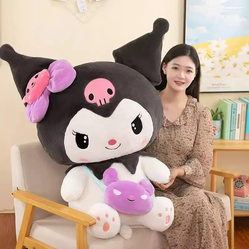 100cm Large Big Size Sanrio Kuromi My Melody Cinnamoroll Room Anime Plush Stuffed Doll Plushies Pillow Ornaments Holiday Gifts